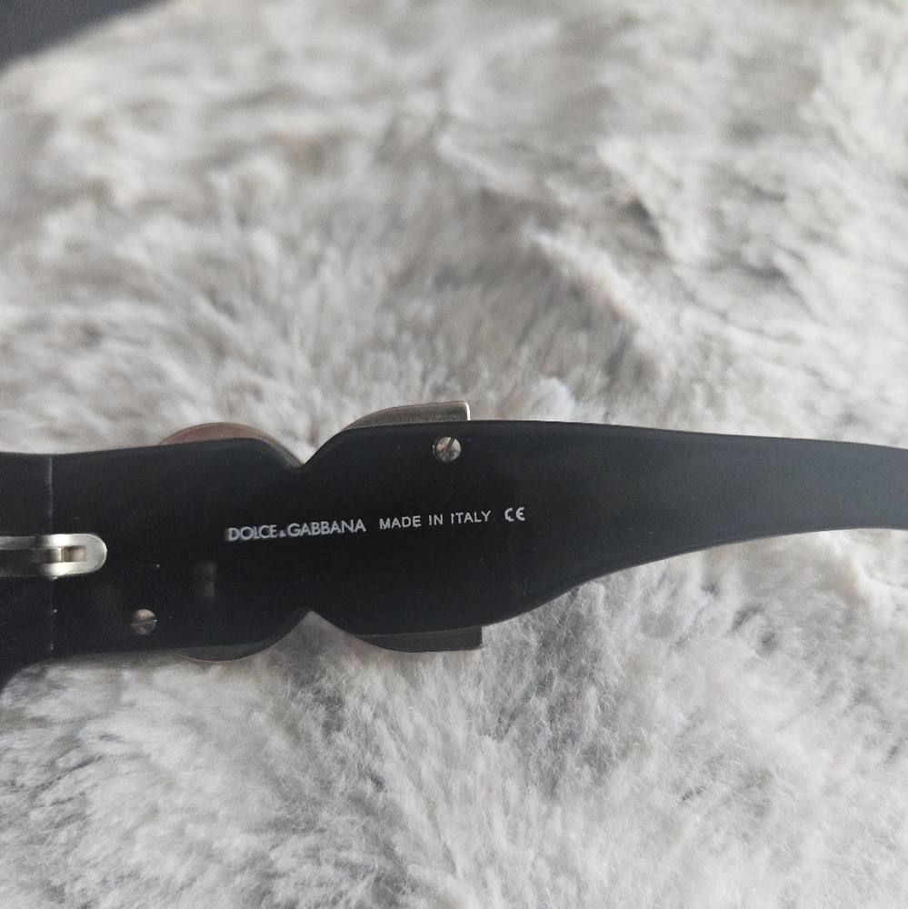 Dolce & Gabbana Black Sunglasses with Silver Accents - Picture 5 of 5